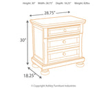 Porter California King Panel Bed with Mirrored Dresser, Chest and Nightstand in Rustic Brown from Ashley - Luna Furniture