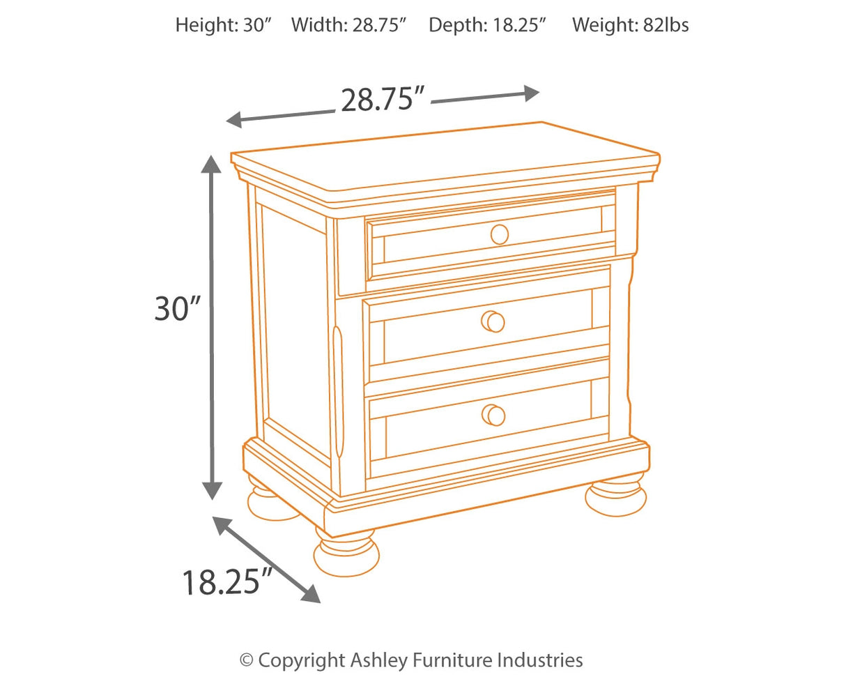 Porter Queen Panel Bed with Mirrored Dresser, Chest and 2 Nightstands in Rustic Brown from Ashley - Luna Furniture