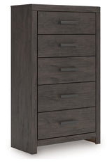 Prendonea Charcoal Chest of Drawers from Ashley - Luna Furniture