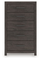 Prendonea Charcoal Chest of Drawers from Ashley - Luna Furniture