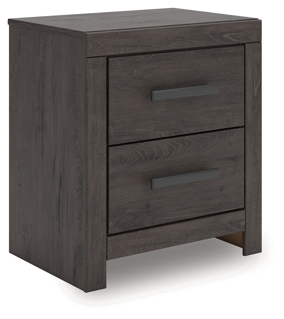 Prendonea Charcoal Nightstand from Ashley - Luna Furniture