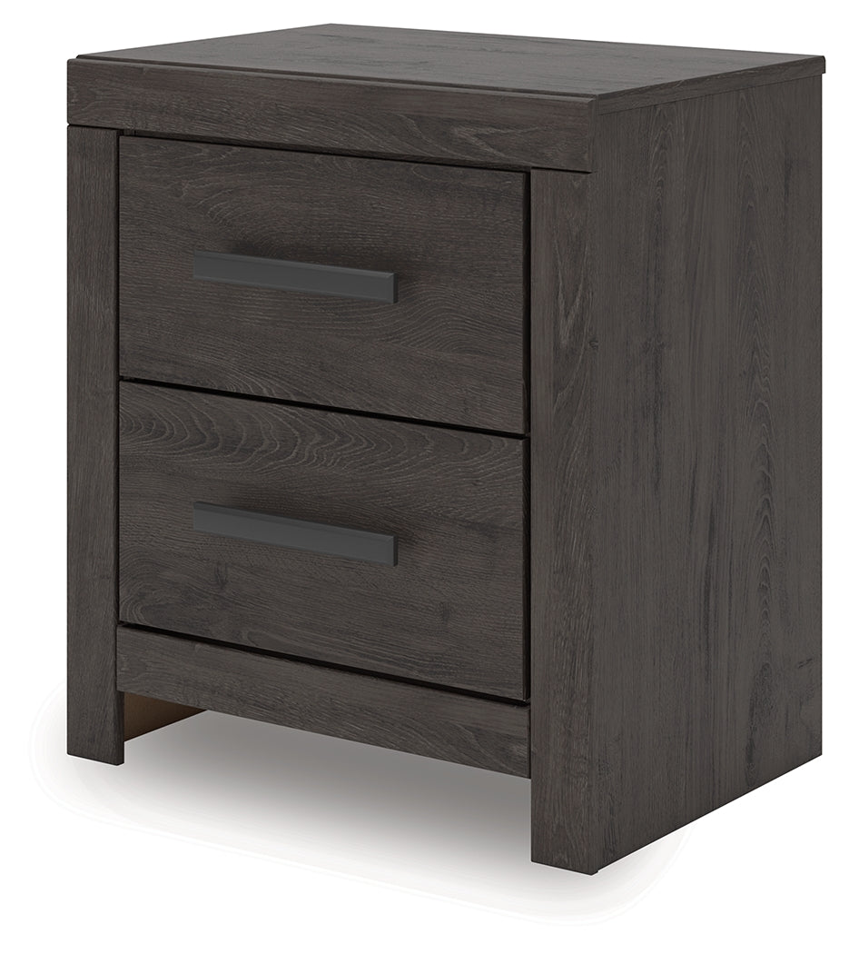 Prendonea Charcoal Nightstand from Ashley - Luna Furniture