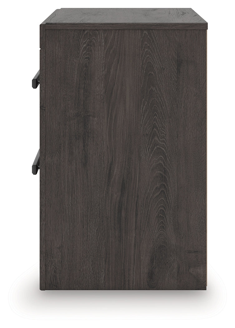 Prendonea Charcoal Nightstand from Ashley - Luna Furniture