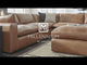 Emilia Caramel Leather 3-Piece Modular Sectional with Ottoman