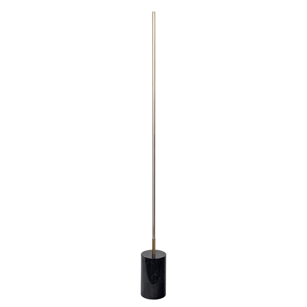 Prism Brassed Gold LED Floor Lamp with On/Off Switch Faux Marble Base - FLL03701401