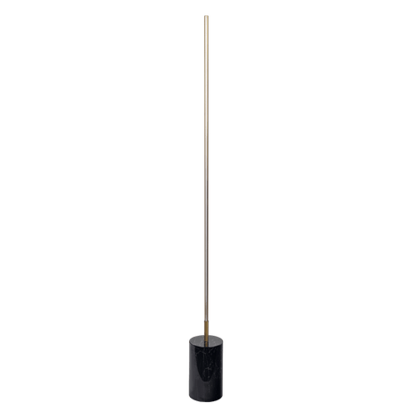 Prism Brassed Gold LED Floor Lamp with On/Off Switch Faux Marble Base - FLL03701401