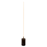 Prism Brassed Gold LED Floor Lamp with On/Off Switch Faux Marble Base - FLL03701401