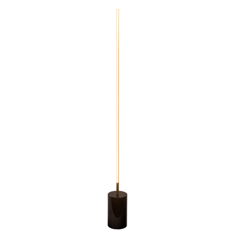 Prism Brassed Gold LED Floor Lamp with On/Off Switch Faux Marble Base - FLL03701401