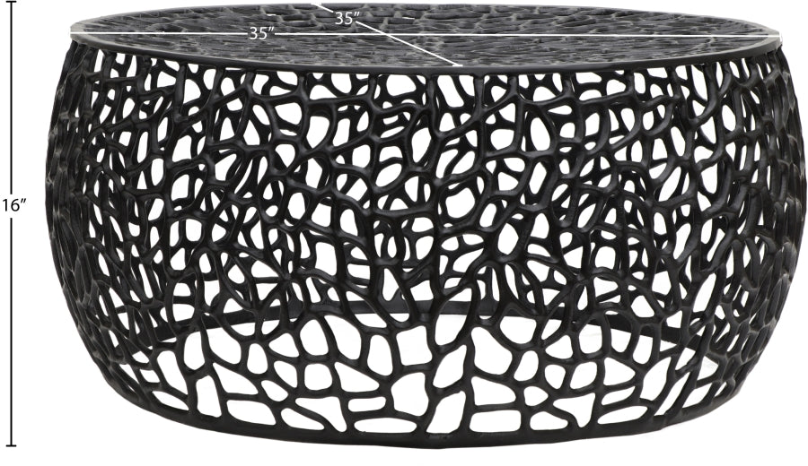 Priya Coffee Table Black from Meridian - Luna Furniture