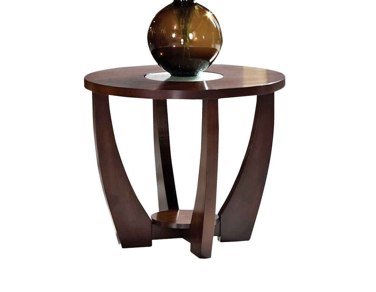 Rafael End Table w/Cracked Glass Insert (15mm) from Steve Silver - Luna Furniture