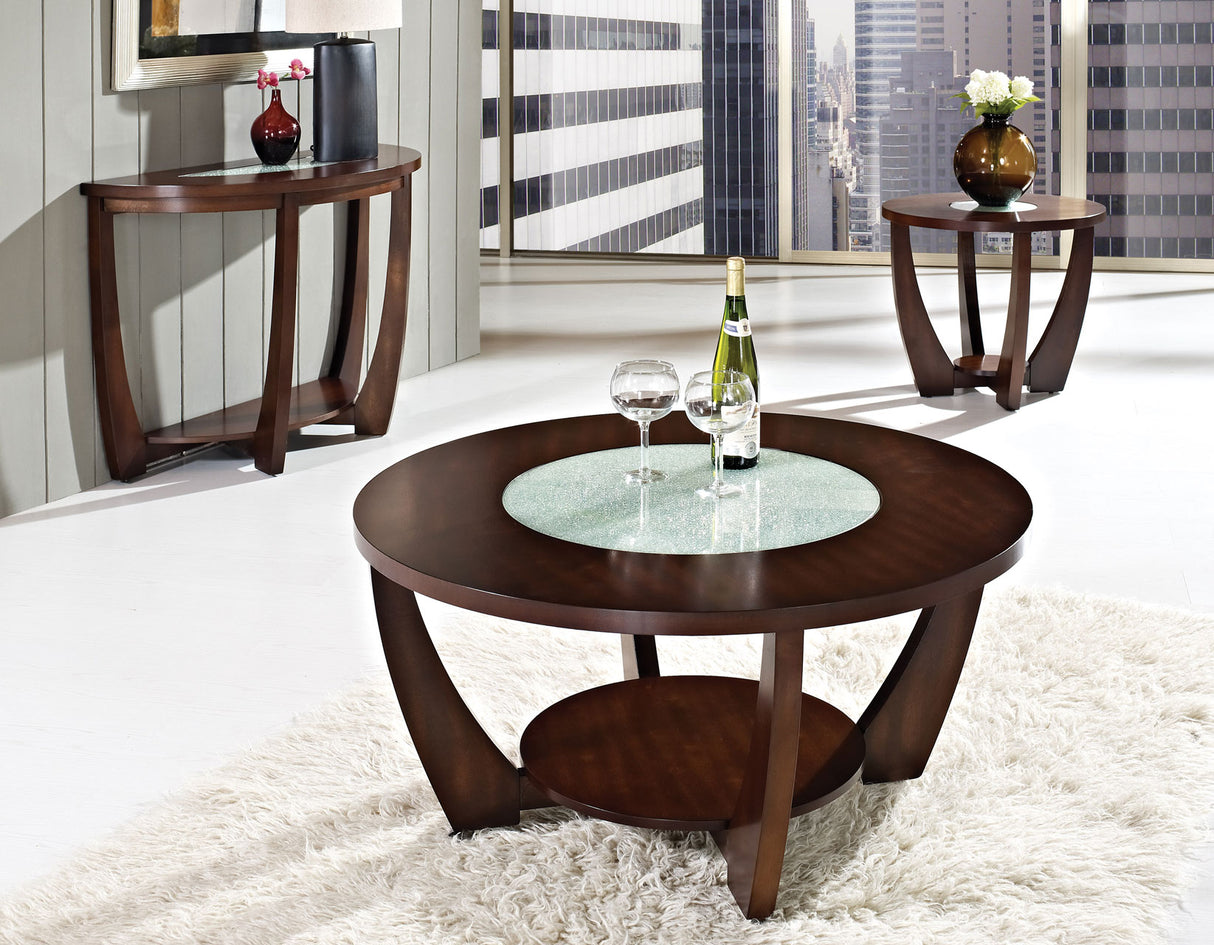 Rafael End Table w/Cracked Glass Insert (15mm) from Steve Silver - Luna Furniture