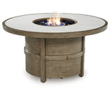 Rainier Ranch Beige Fire Pit Table from Ashley - Luna Furniture