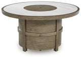 Rainier Ranch Beige Fire Pit Table from Ashley - Luna Furniture