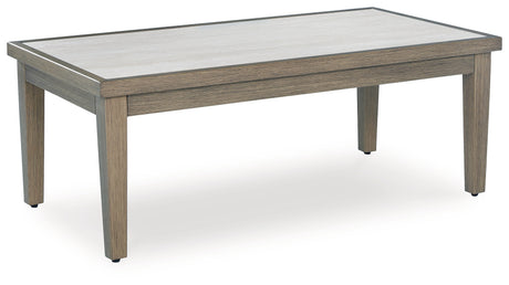 Rainier Ranch Brown/Beige Outdoor Coffee Table - P701-701