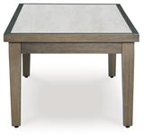 Rainier Ranch Brown/Beige Outdoor Coffee Table from Ashley - Luna Furniture