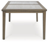 Rainier Ranch Brown/Beige Outdoor Dining Table from Ashley - Luna Furniture