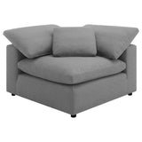 Raleigh 6-piece Boucle Upholstered Modular Sectional Grey from Coaster - Luna Furniture