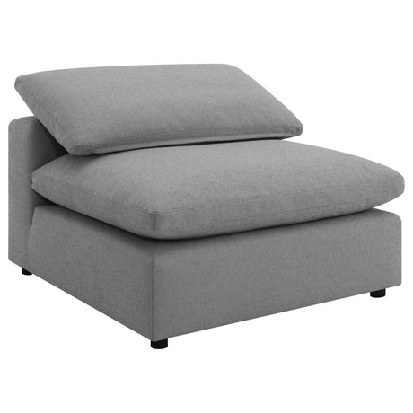 Raleigh Boucle Upholstered Armless Chair Grey - 551754