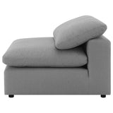 Raleigh Grey Boucle Upholstered Armless Chair from Coaster - Luna Furniture