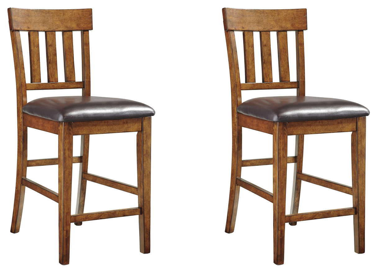 Ralene 2-Piece Bar Stool in Medium Brown - PKG000156