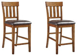 Ralene 2-Piece Bar Stool in Medium Brown - PKG000156