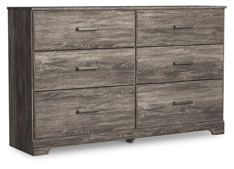 Ralinksi Twin Panel Bed with Dresser in Gray - PKG016238