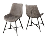 Ramona Brown PU Side Chair, Set of 2 from Steve Silver - Luna Furniture