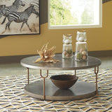 Ranoka Coffee Table with 1 End Table in Platinum from Ashley - Luna Furniture