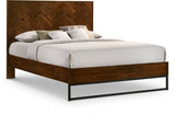 Reed Wood Queen Bed (3 Boxes) in Brown from Meridian - Luna Furniture