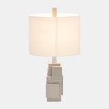 Resin 21" Blocks Table Lamp,gray from Sagebrook Home - Luna Furniture