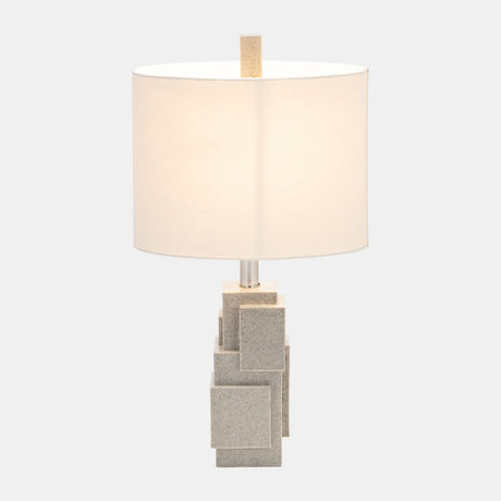 Resin 21" Blocks Table Lamp,gray from Sagebrook Home - Luna Furniture