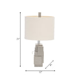 Resin 21" Blocks Table Lamp,gray from Sagebrook Home - Luna Furniture