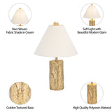 Resin 21" Textured Table Lamp, Gold from Sagebrook Home - Luna Furniture