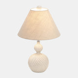 Resin 21" Twist Table Lamp,cream Speckle from Sagebrook Home - Luna Furniture