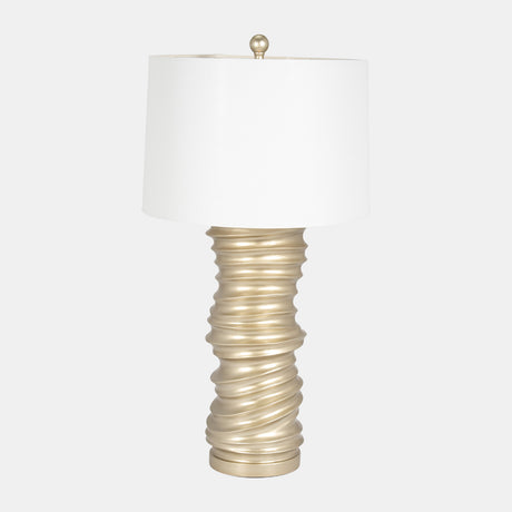 Resin 28" Stacking Rings Table Lamp, Champagne from Sagebrook Home - Luna Furniture