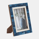 Resin, 5x7 Navy & White Border Photo Frame, Navy/w - 18123-02