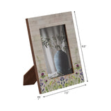 Resin, 5x7 Purple Flower Field Photo Frame, Multi - 19121-02