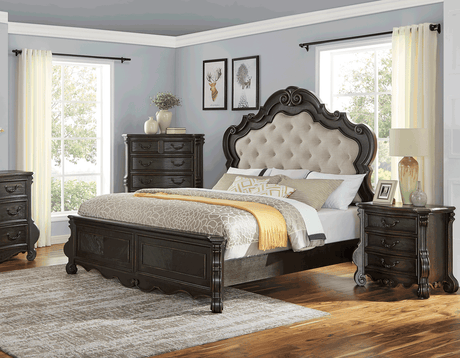 Rhapsody 4-Piece King Set (King Bed/DR/MR/NS) from Steve Silver - Luna Furniture