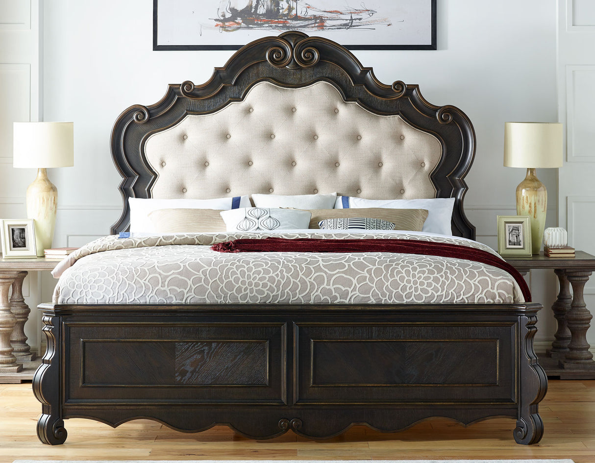 Rhapsody 4-Piece King Set (King Bed/DR/MR/NS) from Steve Silver - Luna Furniture