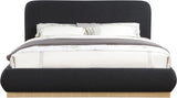 Rigby Boucle Fabric King Bed Black from Meridian - Luna Furniture