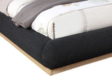 Rigby Boucle Fabric King Bed Black from Meridian - Luna Furniture