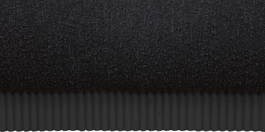 Rigby Boucle Fabric King Bed Black from Meridian - Luna Furniture