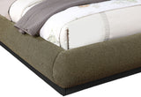 Rigby Boucle Fabric King Bed Olive from Meridian - Luna Furniture