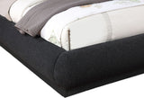 Rigby Boucle Fabric Queen Bed Black from Meridian - Luna Furniture