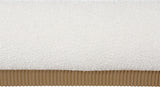 Rigby Boucle Fabric Queen Bed Cream from Meridian - Luna Furniture