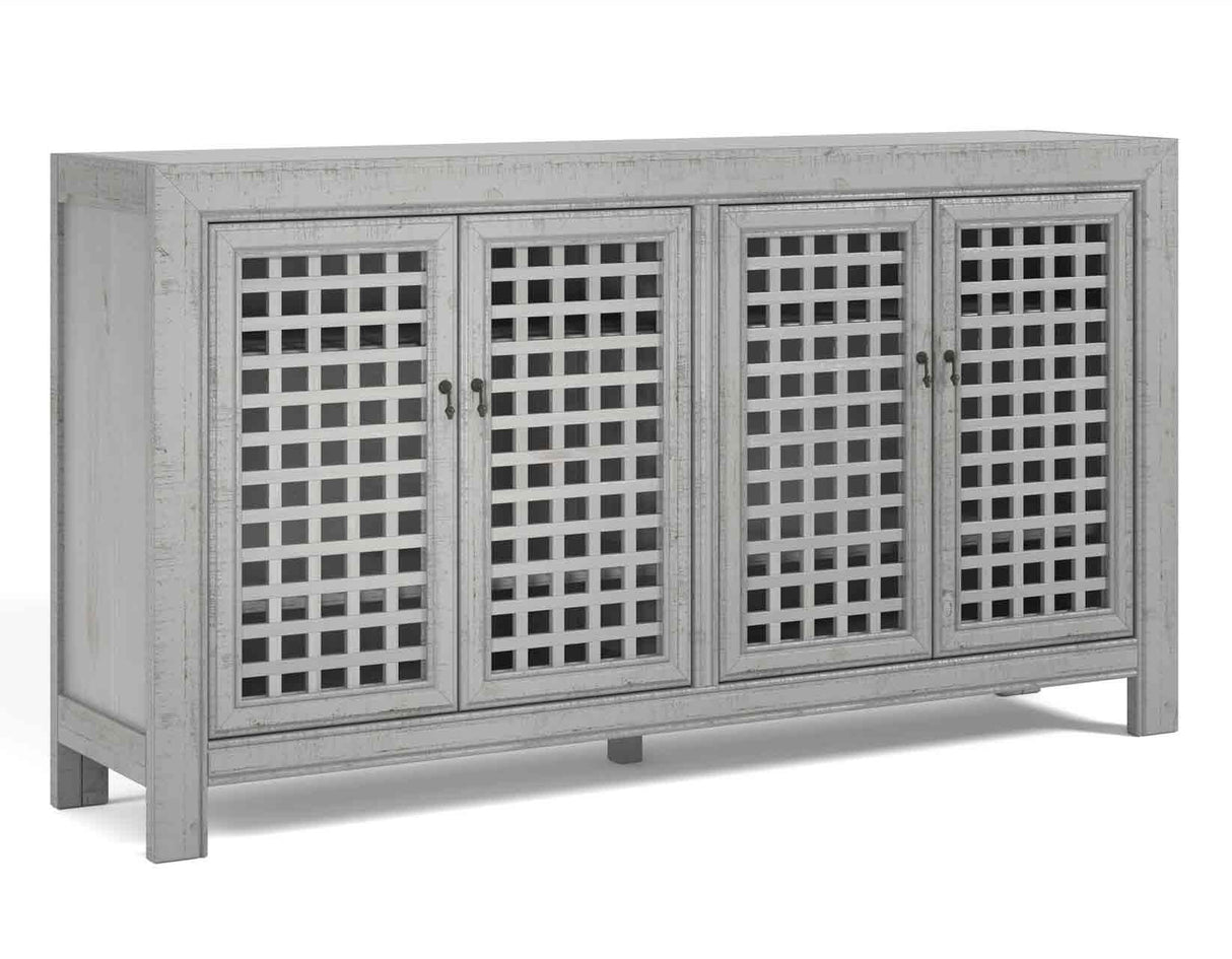 Rio 4-Door Accent Cabinet, Gray from Steve Silver - Luna Furniture