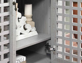 Rio 4-Door Accent Cabinet, Gray from Steve Silver - Luna Furniture