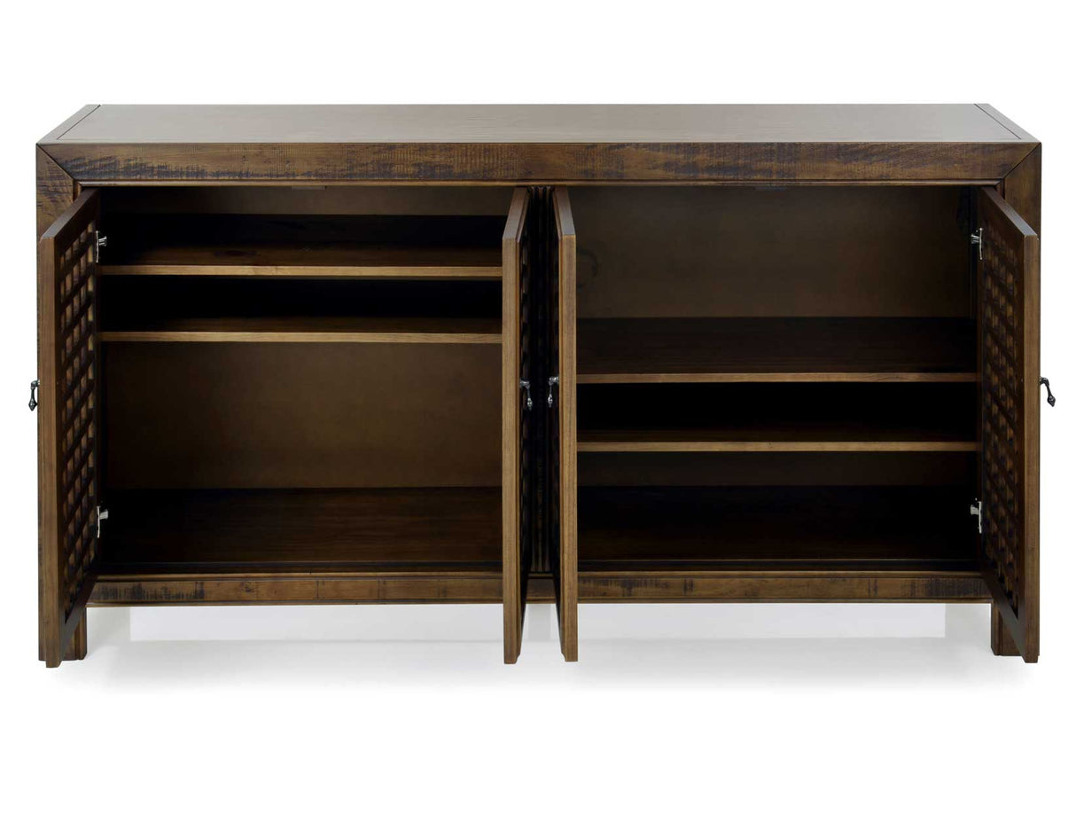 Rio 4-Door Accent Cabinet, Mocha from Steve Silver - Luna Furniture