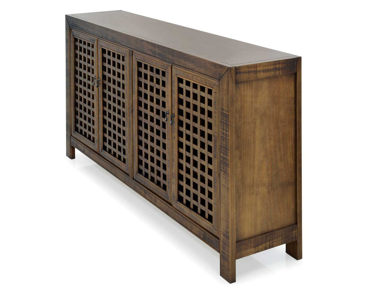 Rio 4-Door Accent Cabinet, Mocha from Steve Silver - Luna Furniture