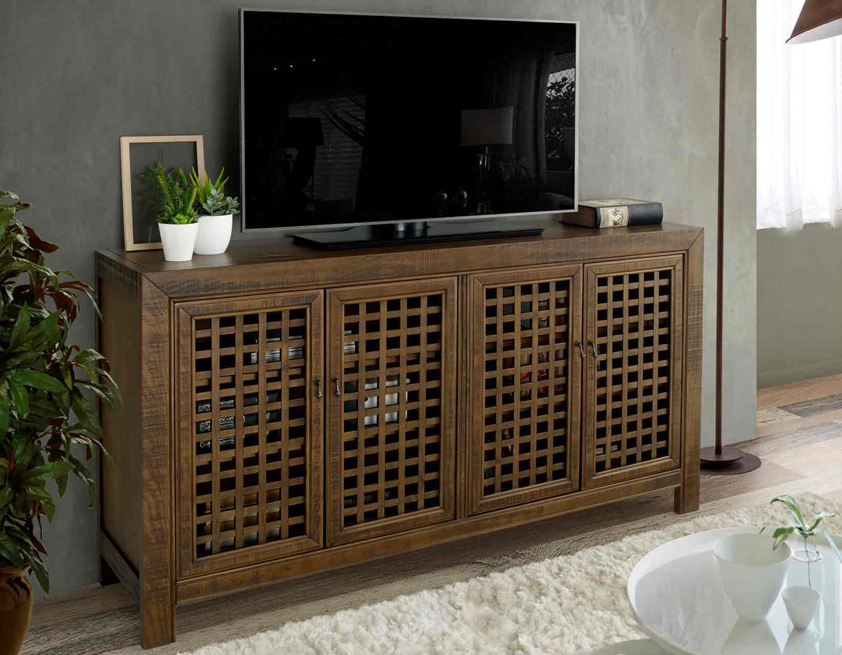 Rio 4-Door Accent Cabinet, Mocha from Steve Silver - Luna Furniture